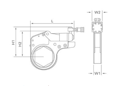 中空型液压扳手结构图